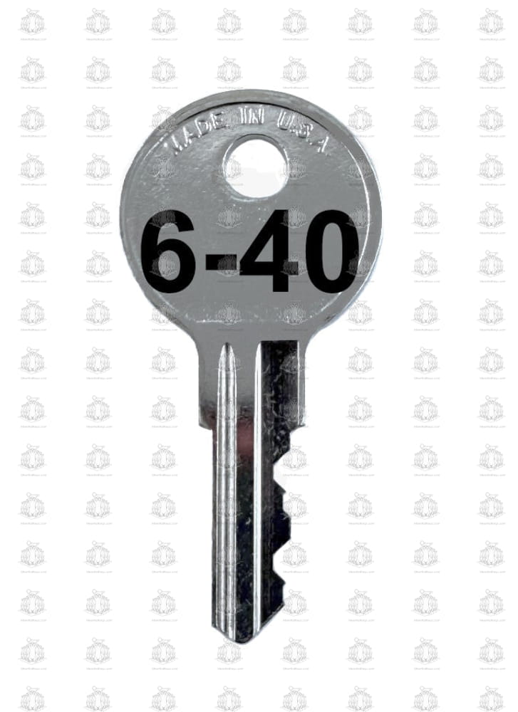 6-40 Storwal Desk File Cabinet Office Furniture Replacement Key