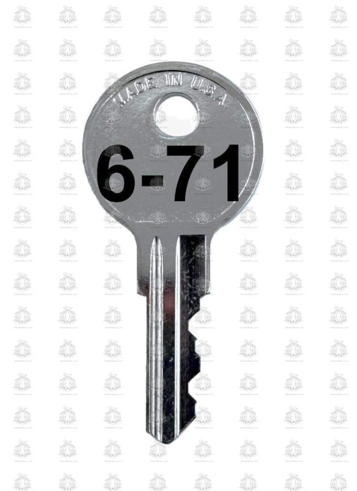 6-71 Storwal Desk File Cabinet Office Furniture Replacement Key